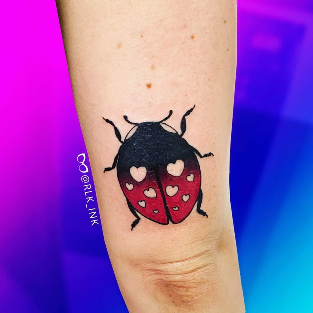 Ladybug Heart Tattoo Outsons