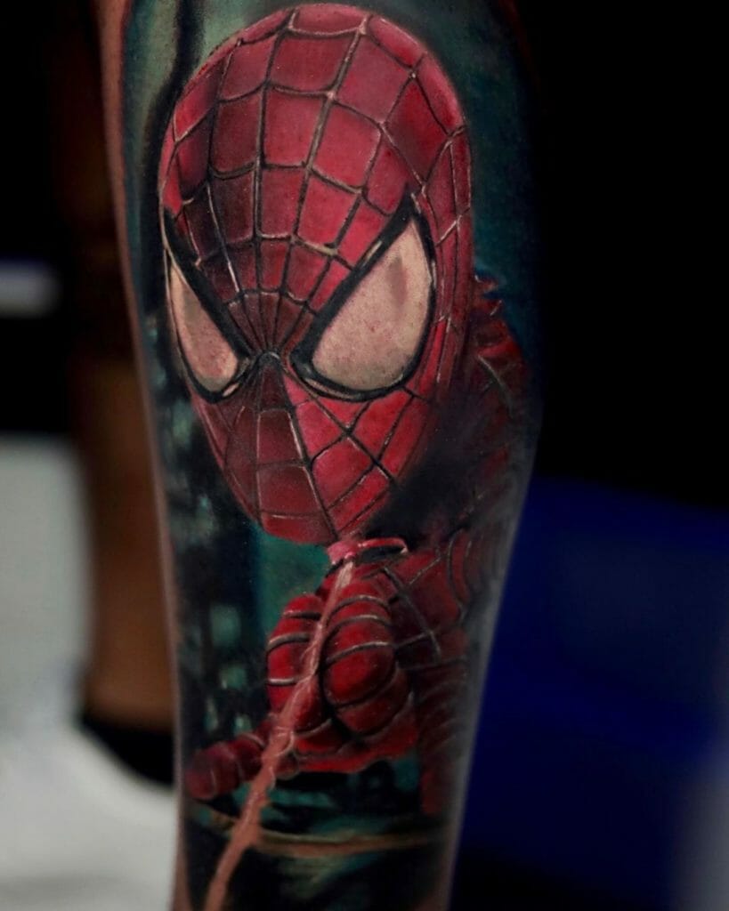 Large Spiderman Tattoo Design Outsons