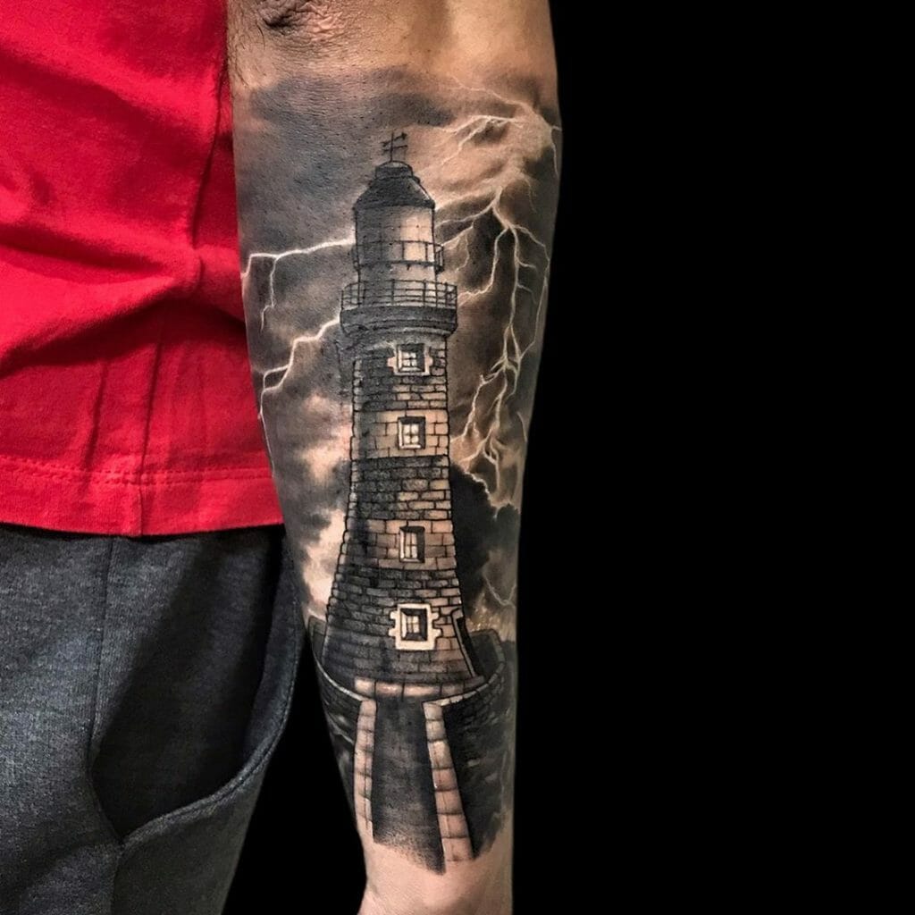 Lighthouse Tattoos Black Sleeve Outsons
