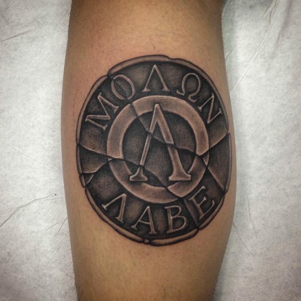 Molon Labe Tattoos Black Ink Outsons