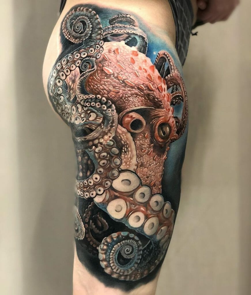 Realistic Octopus Tattoo Outsons