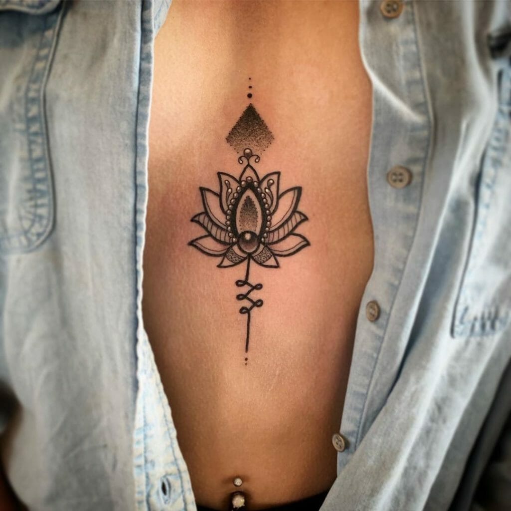 Rose Sternum Tattoo Outsons