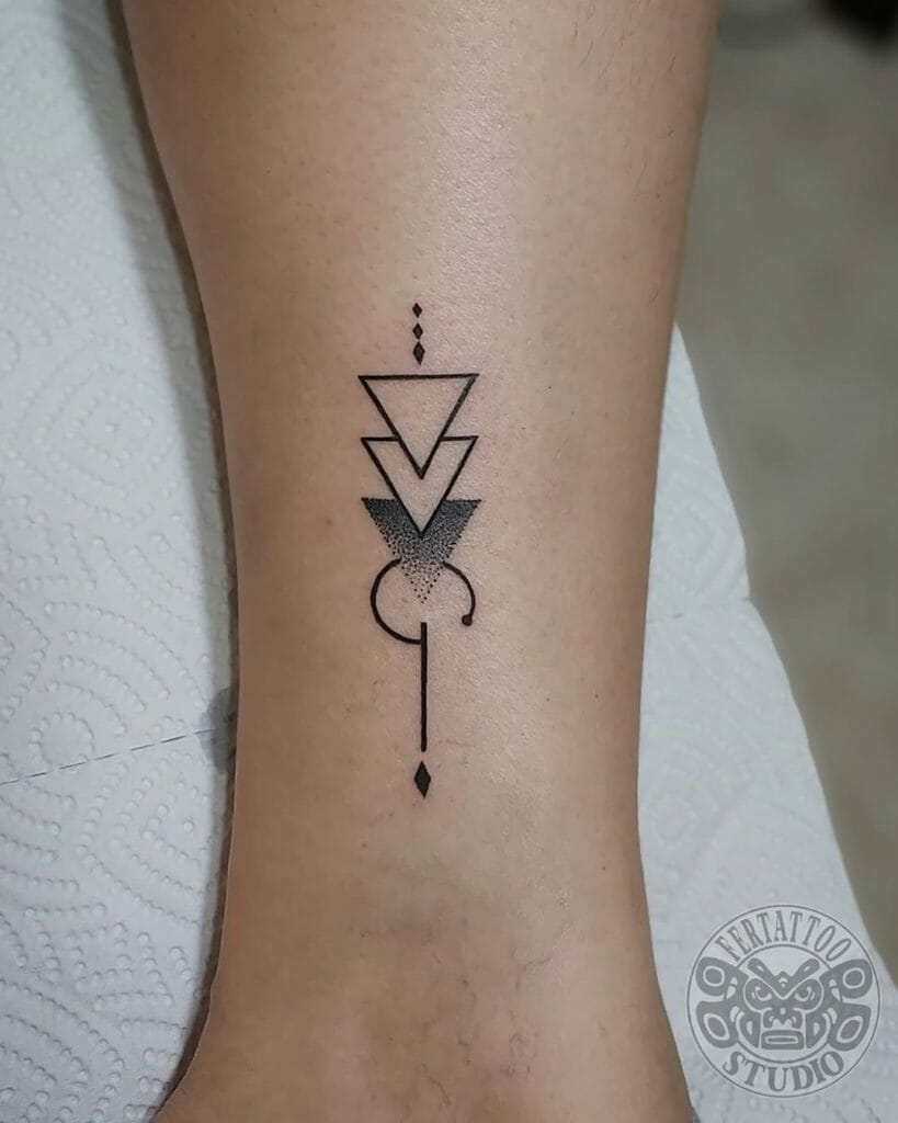 Amazing triangle tattoo