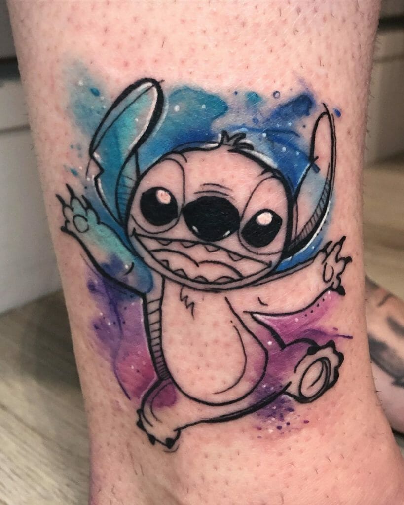 Simple Watercolor Stitch Tattoo Outsons