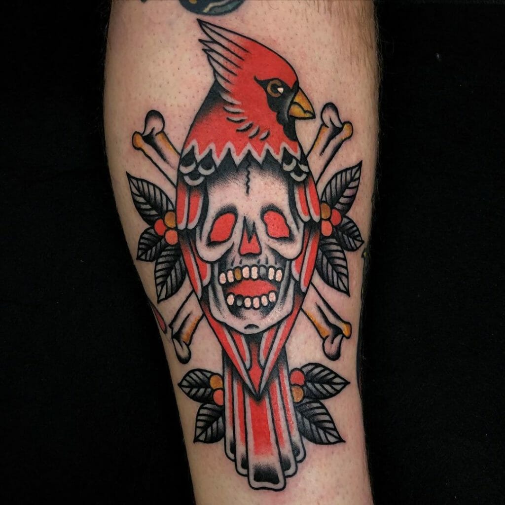 Skull Cardinal Tattoo Outsons