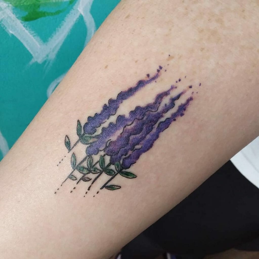 Spring Of Lavender Tattoo Small Tattoo Outsons