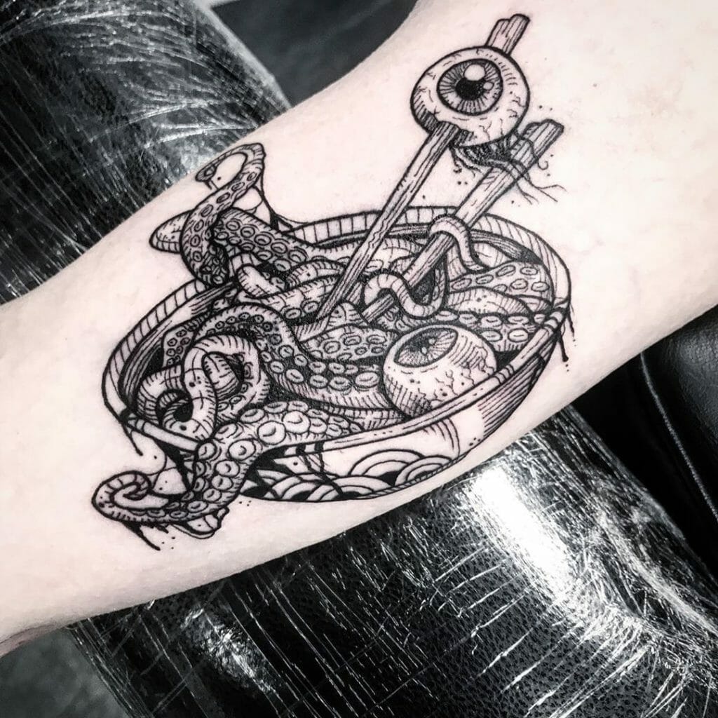 Tentacle Noodle Bowl Tattoo Outsons