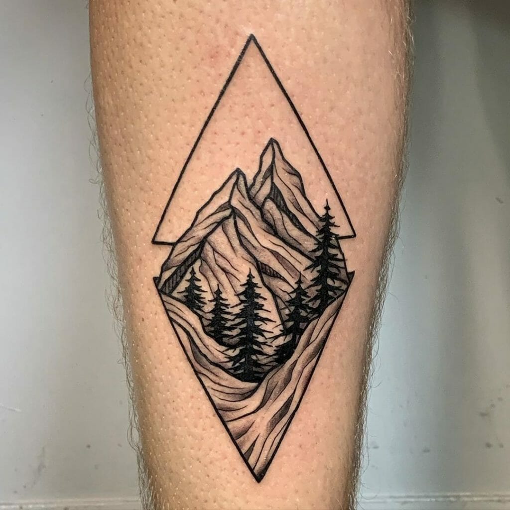 Amazing triangle tattoo