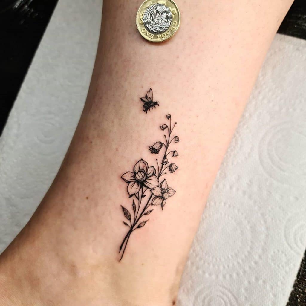 lily of the valley tattoo