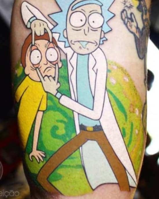 rick and morty tattoo