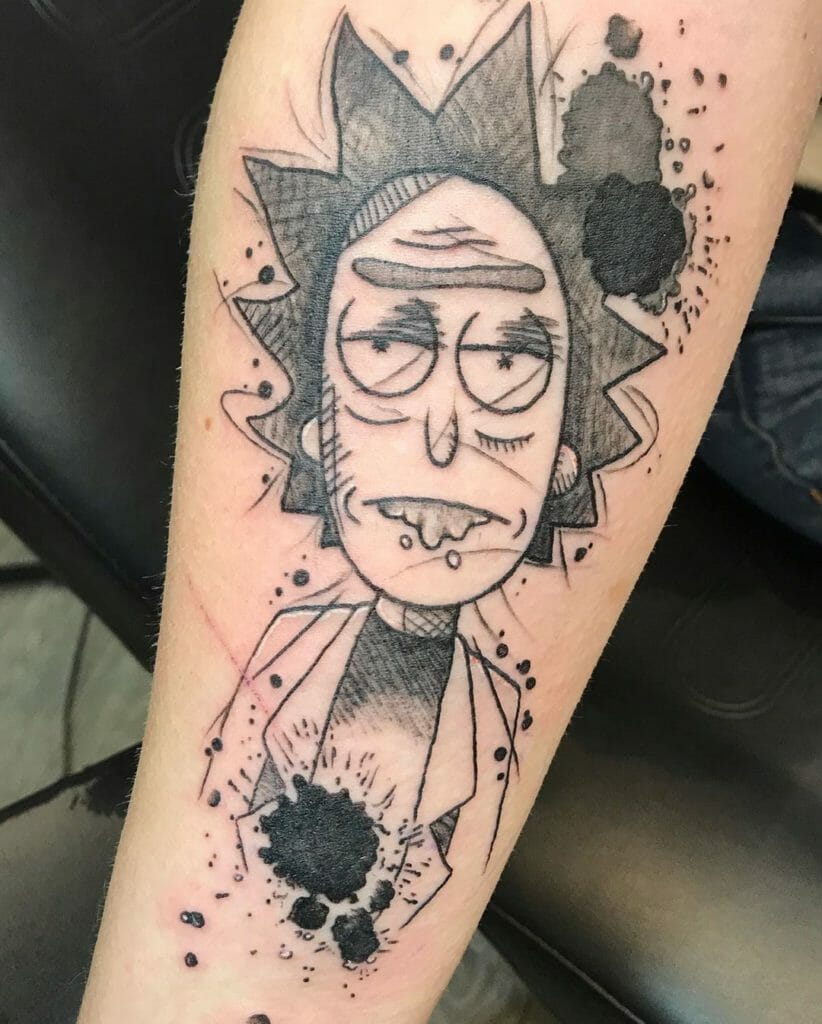 rick and morty tattoo