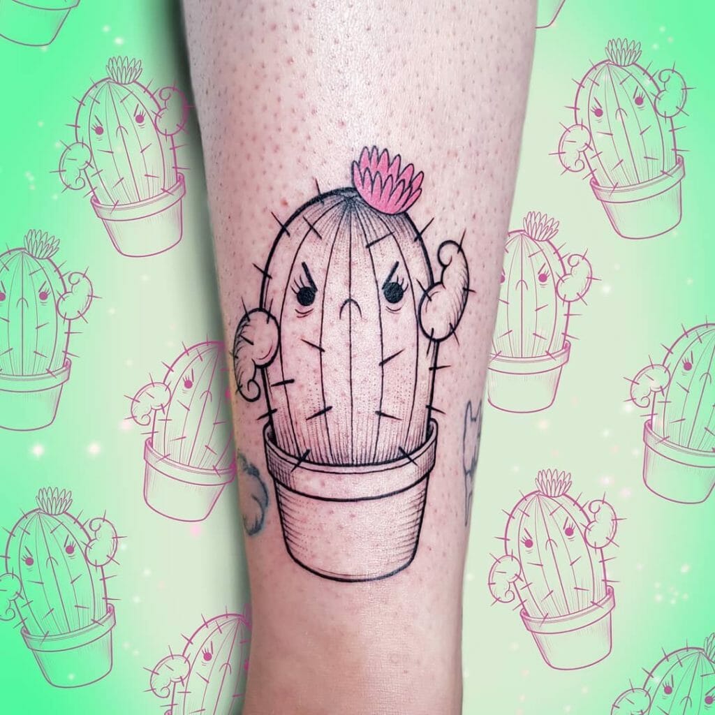Angry Cactus Tattoo Outsons