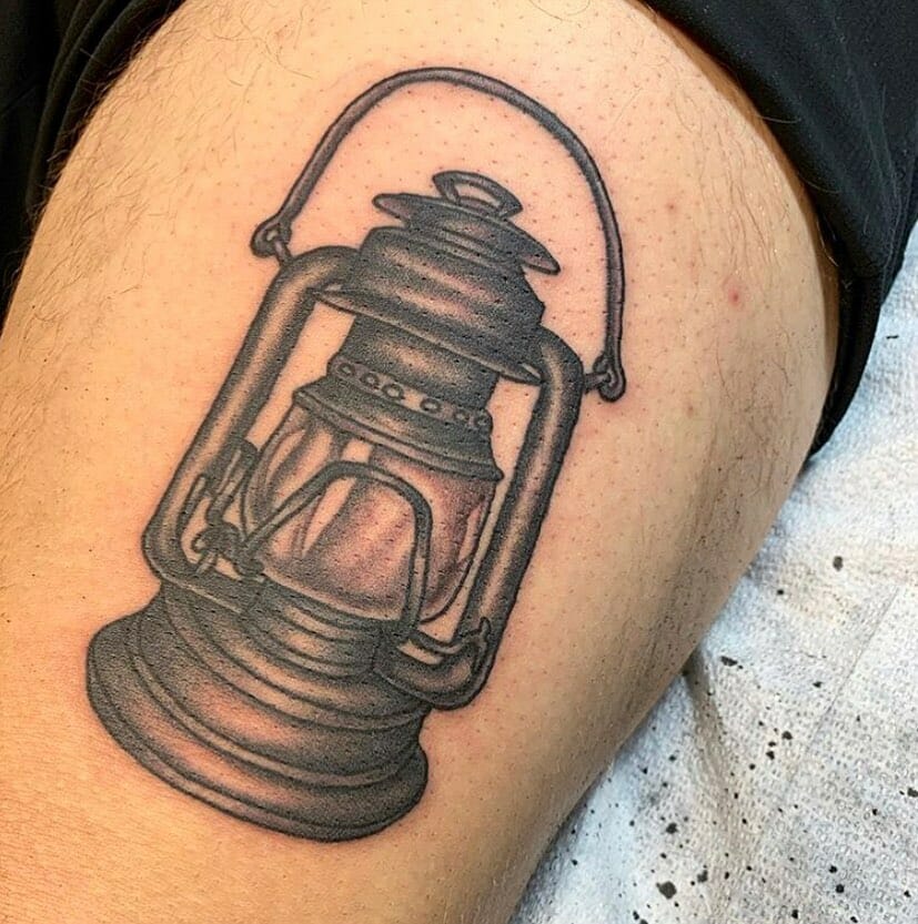 Antique Lantern Tattoo Designs