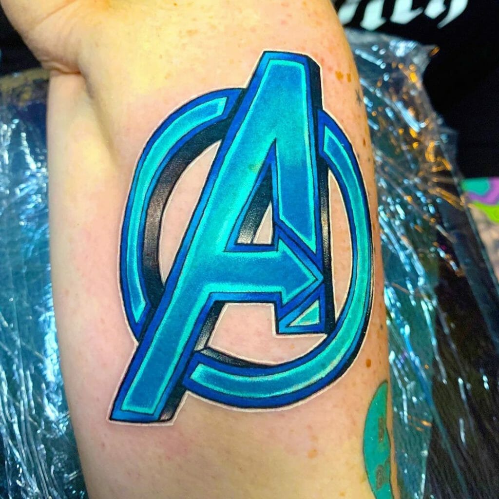 Tip 89+ about avengers logo tattoo latest - in.daotaonec