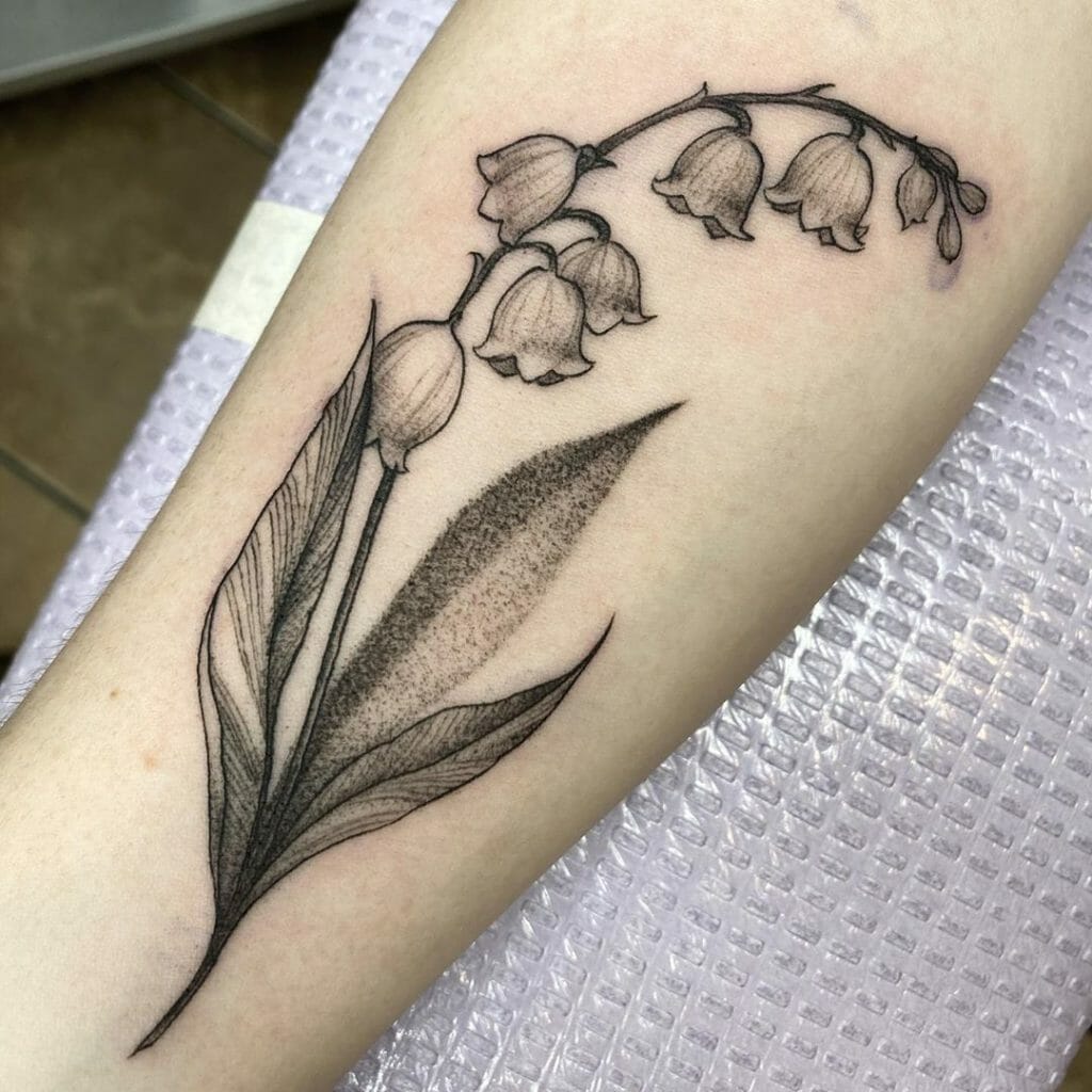 Black And White Lily Tattoos