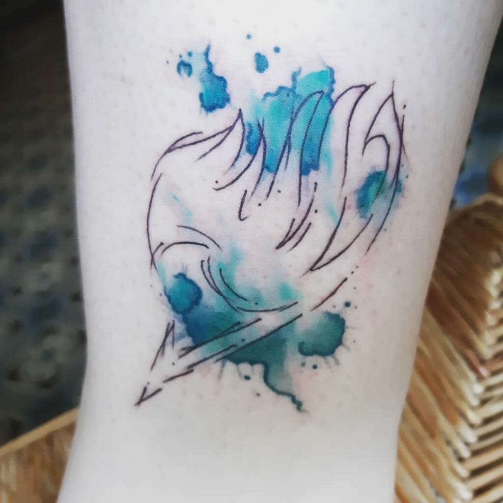 Blue Fairy Tail Logo Tattoo 1 Outsons