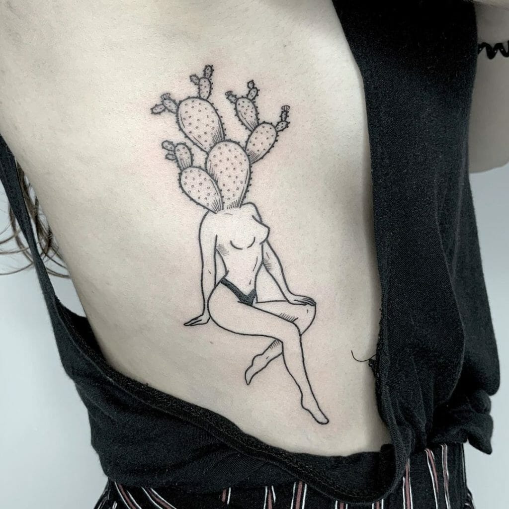 Cactus Lady Tattoo