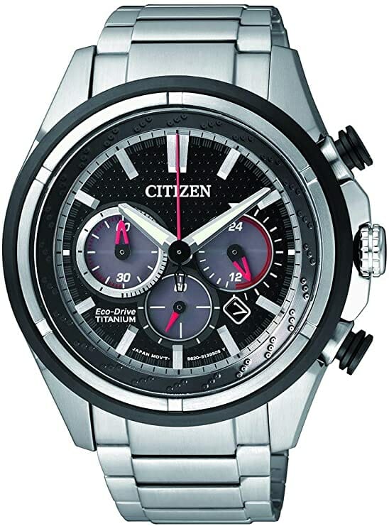 Citizen Mens Chronograph Solar Powered Watch with Titanium Strap CA4241-55E