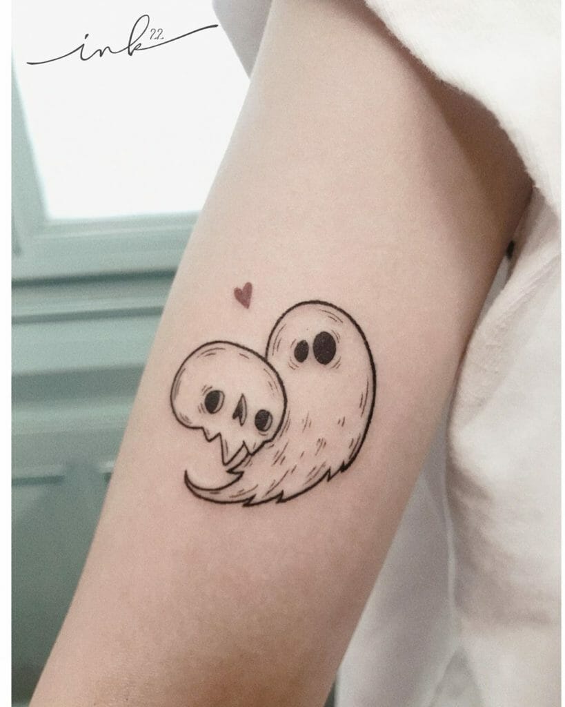Cute Ghost Tattoo
