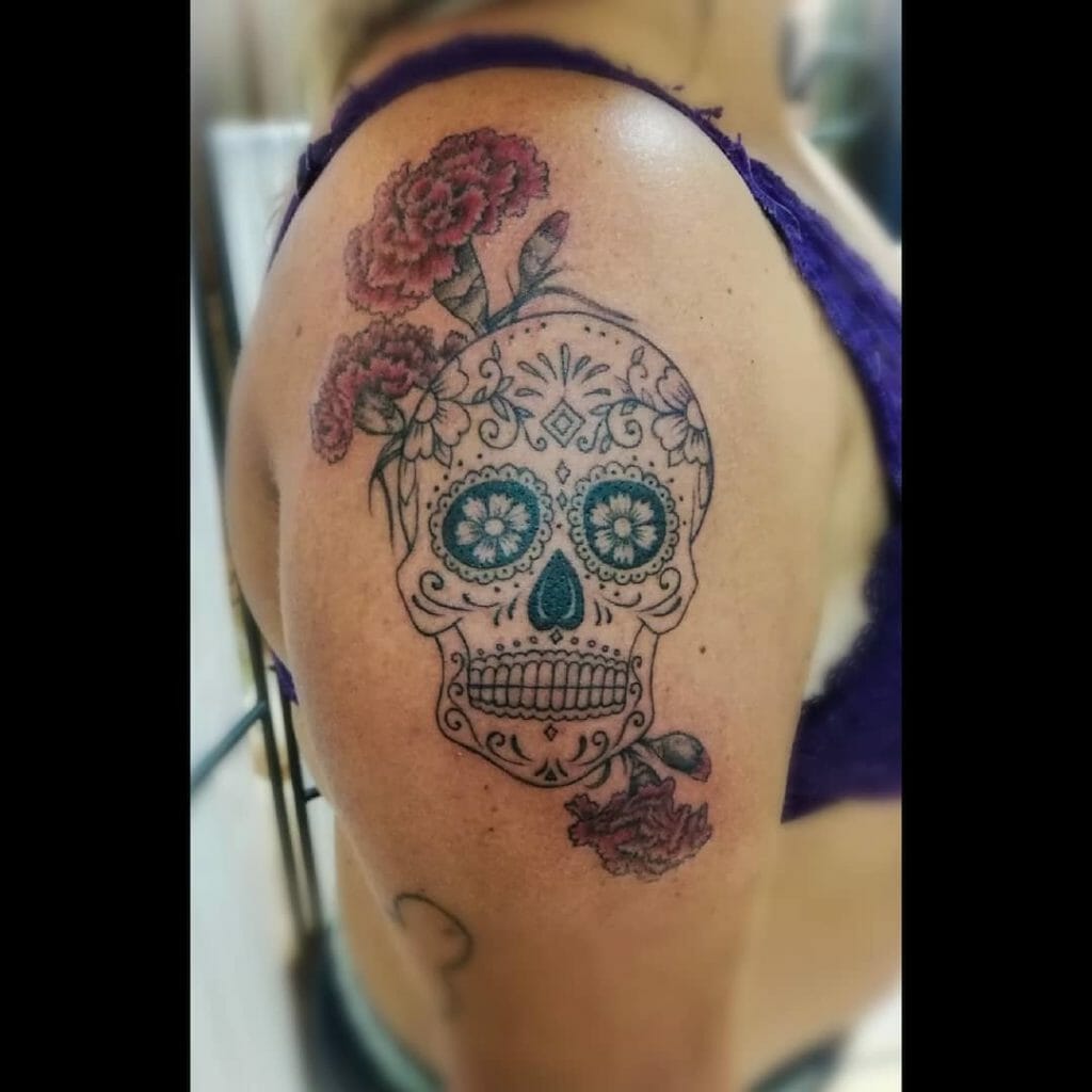 Day of the Dead Carnation Tattoo