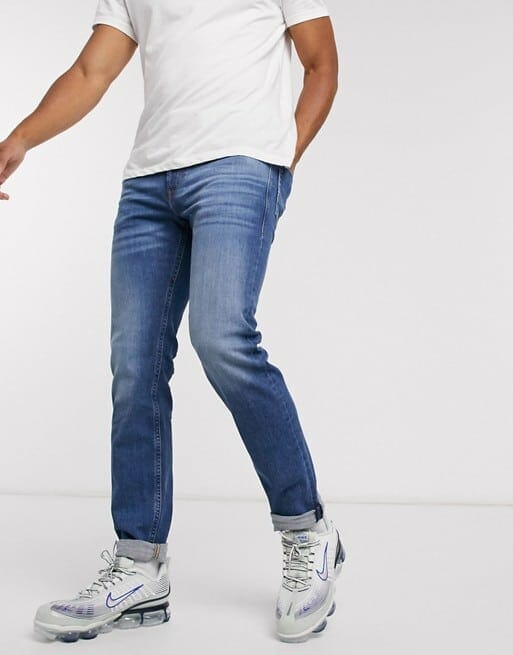 Diesel Thommer-X Stretch Slim Fit Jeans In Light Wash
