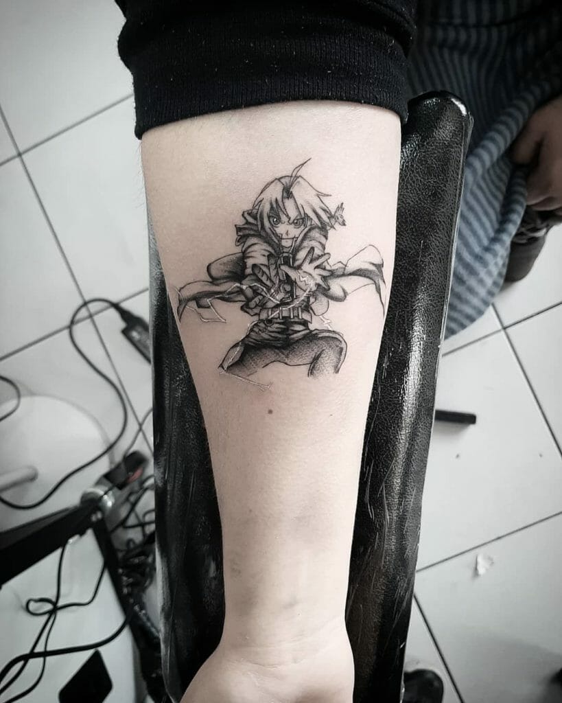 Edward Elric Transmuting Tattoo