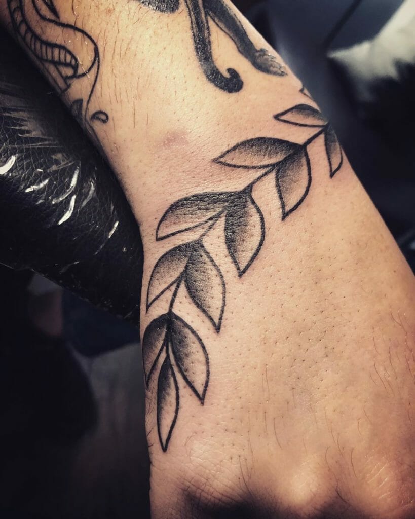 Freehand Traditional Olive Tattoos