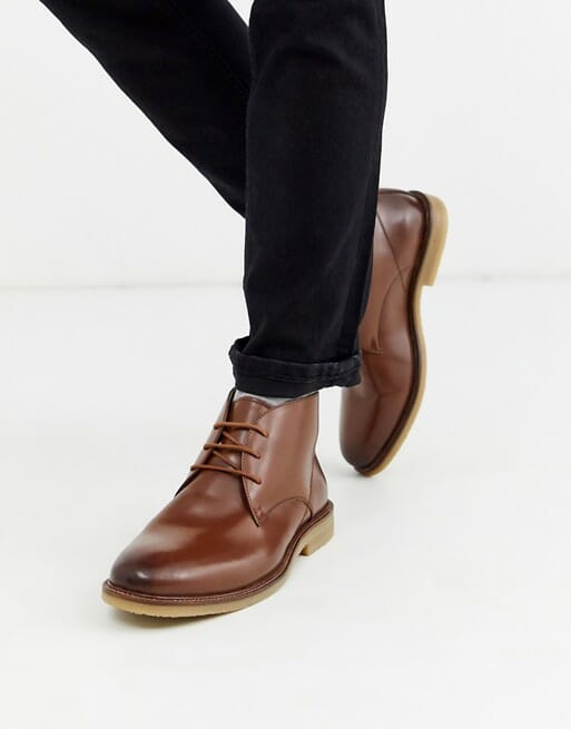 French Connection leather chukka boot
