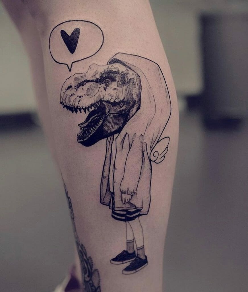 Funny T Rex Tattoo