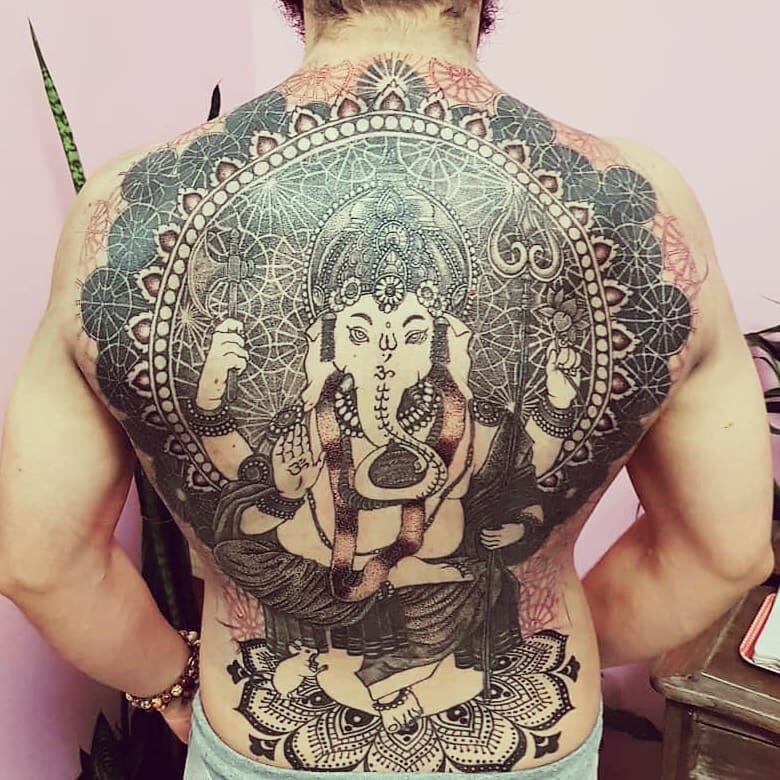 Ganesh God Tattoo