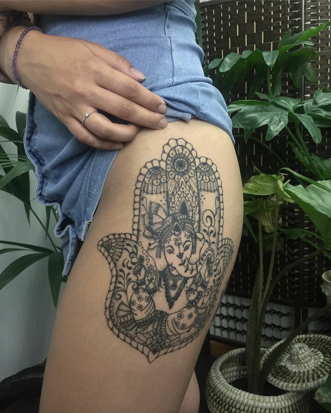 Ganesha Hand Tattoo