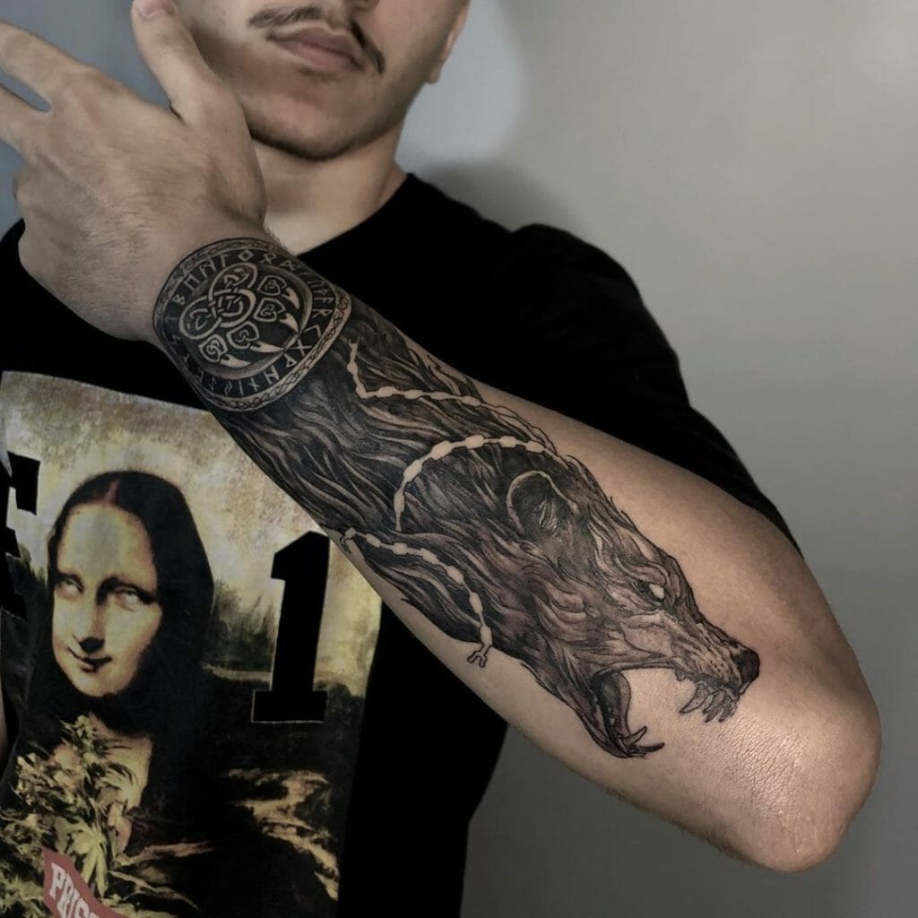 Half-Sleeve Fenrir Tattoos