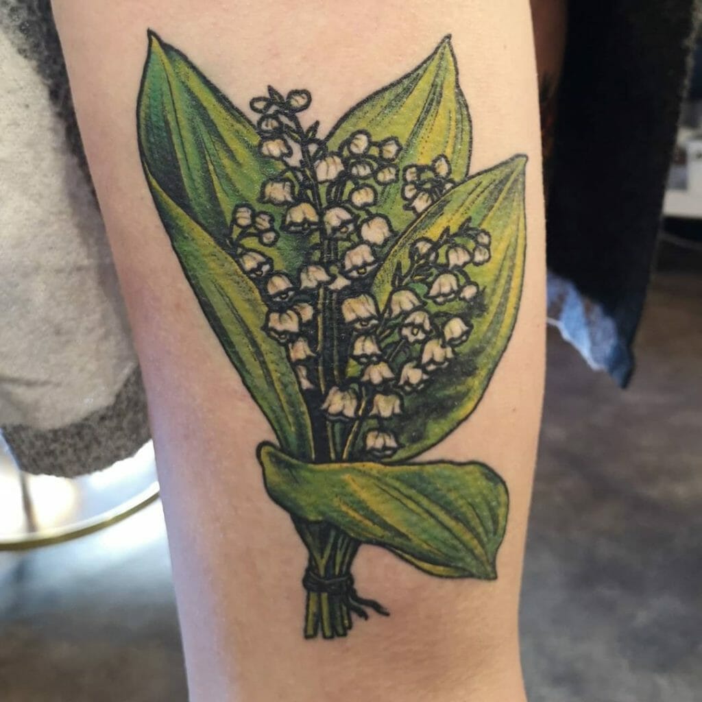 Large Lily Of The Valley Tattoo