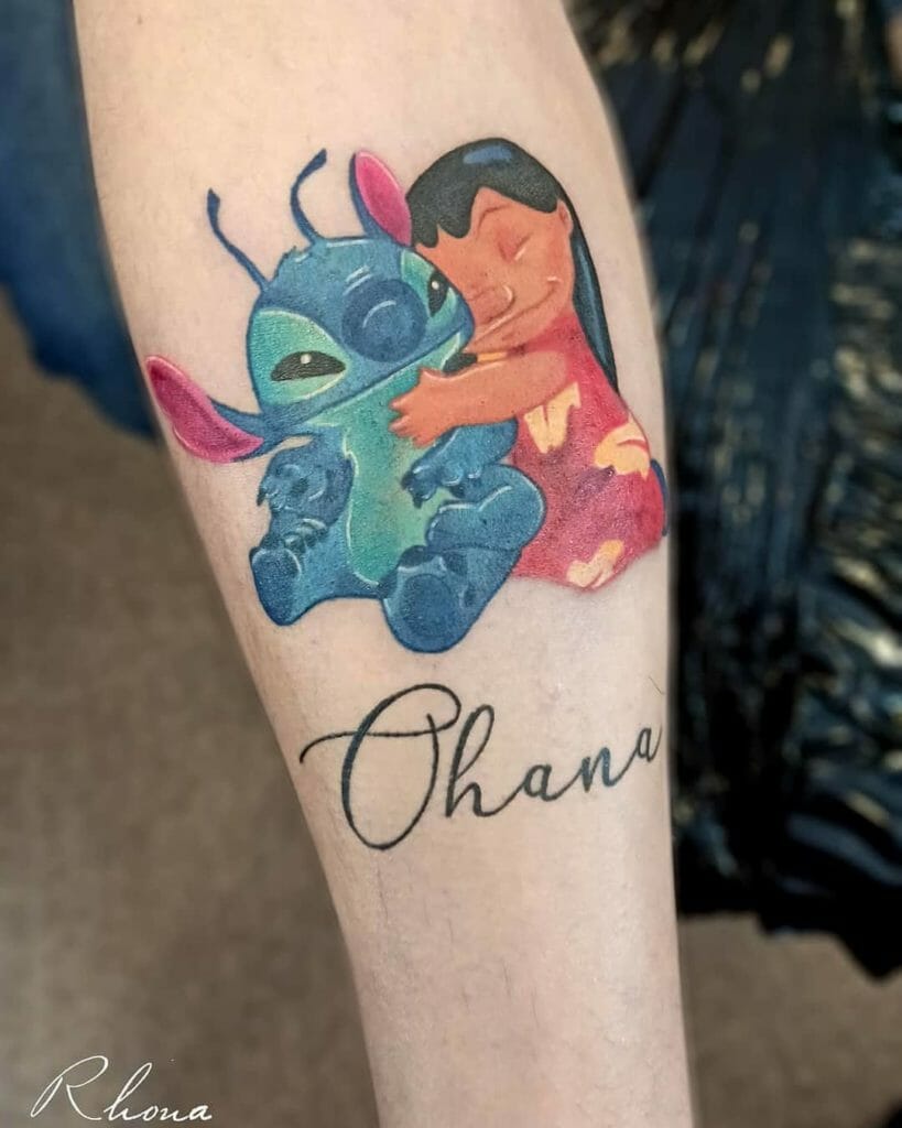 Lilo and Stitch Ohana Tattoo