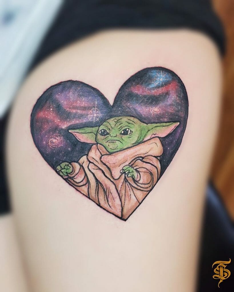 Mandalorian Baby Yoda Culture Tattoo