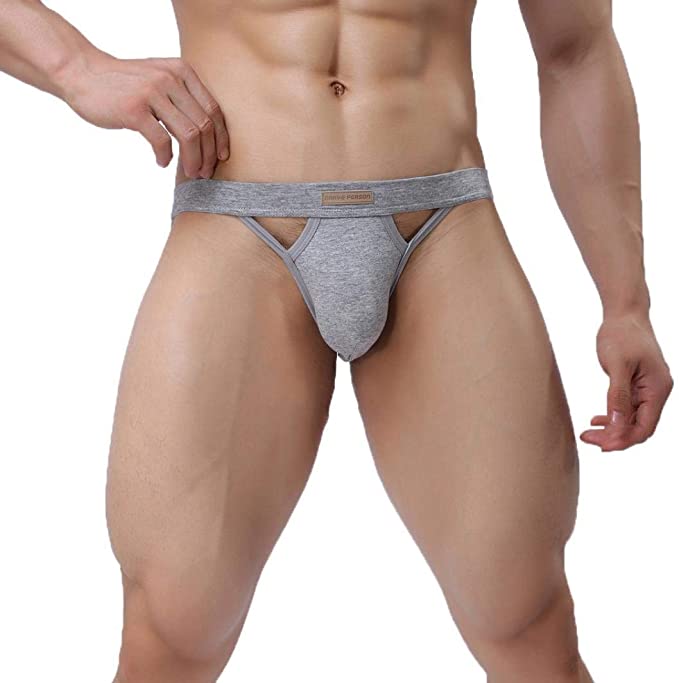 Men's Jockstraps Underwear Athletic Supporters Elastic Cotton Bikini Briefs