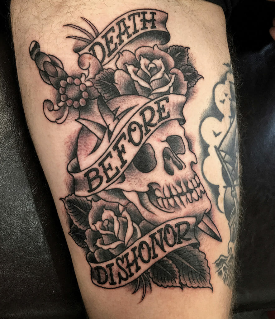 Military Death Before Dishonor Tattoos
