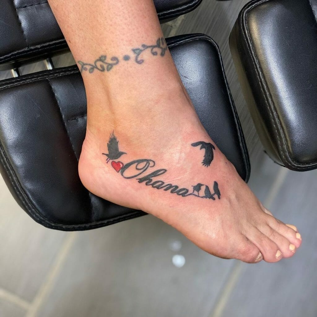 Ohana Tattoo with Crows Outsons