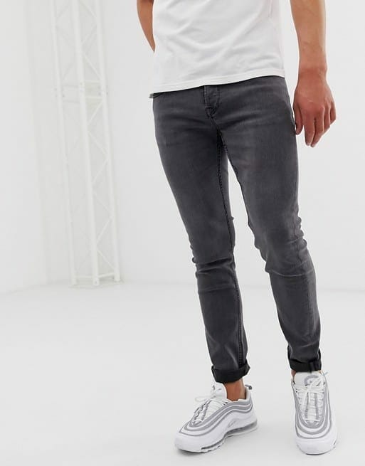 Only & Sons slim fit jeans in grey