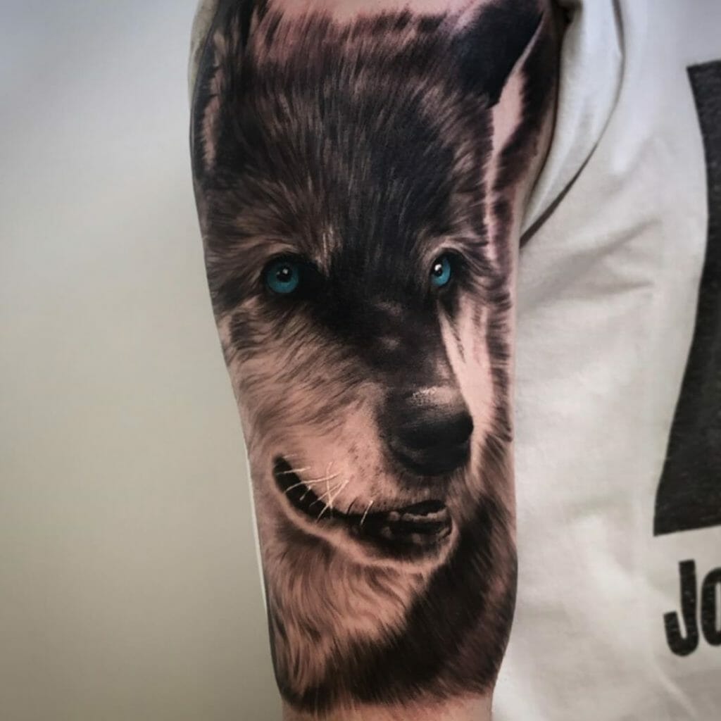 Werewolf Head Tattoo