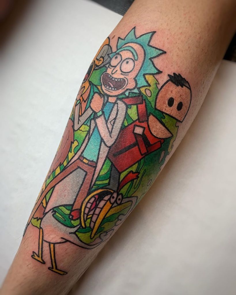 Rick And Morty Green Screen Tattoo App