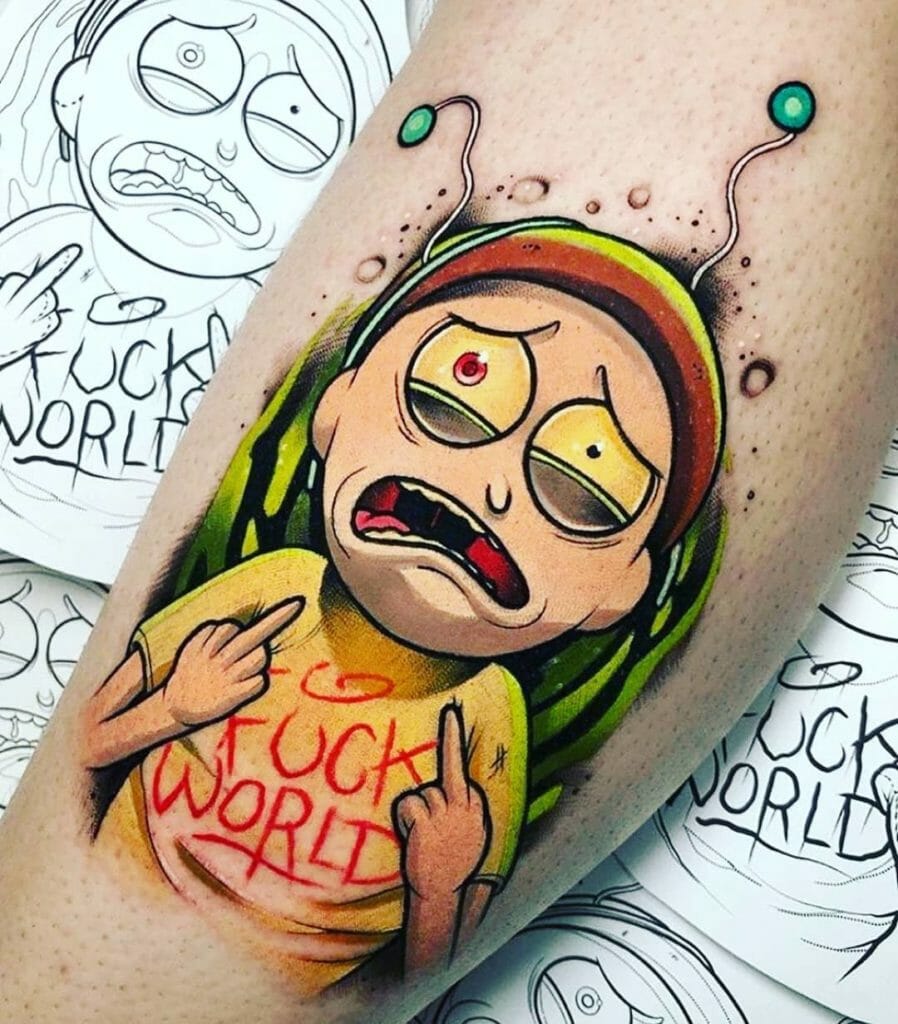 Rick And Morty Tattoos Design Characters