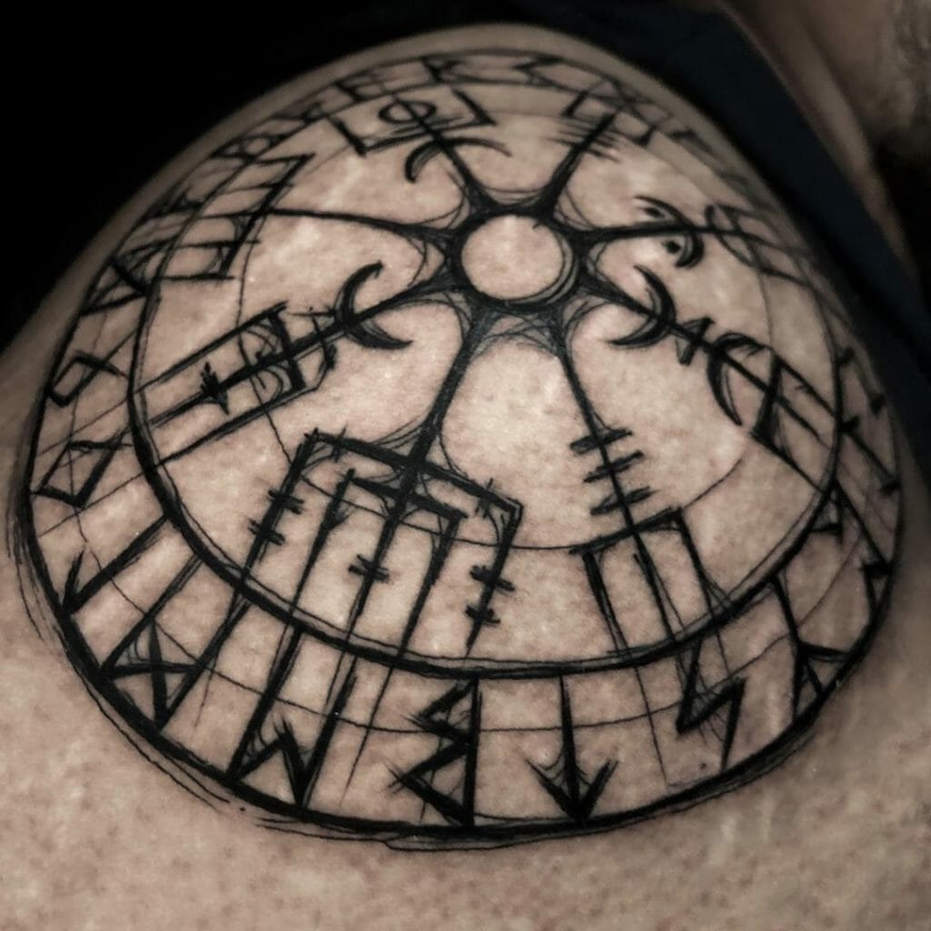 Rune Symbols Vegvisir Tattoo