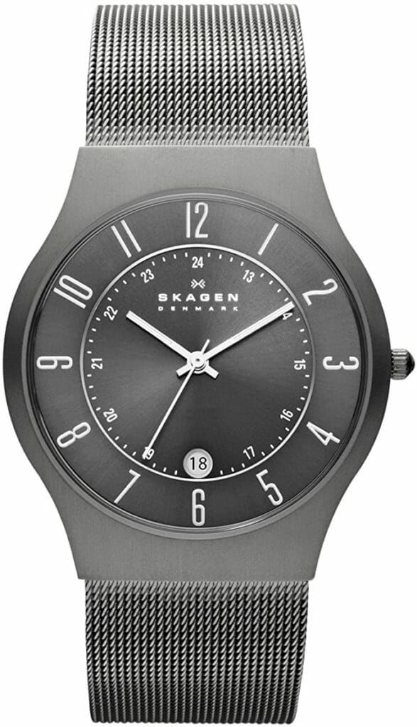 Skagen Men’s Grey Mesh Titanium Watch