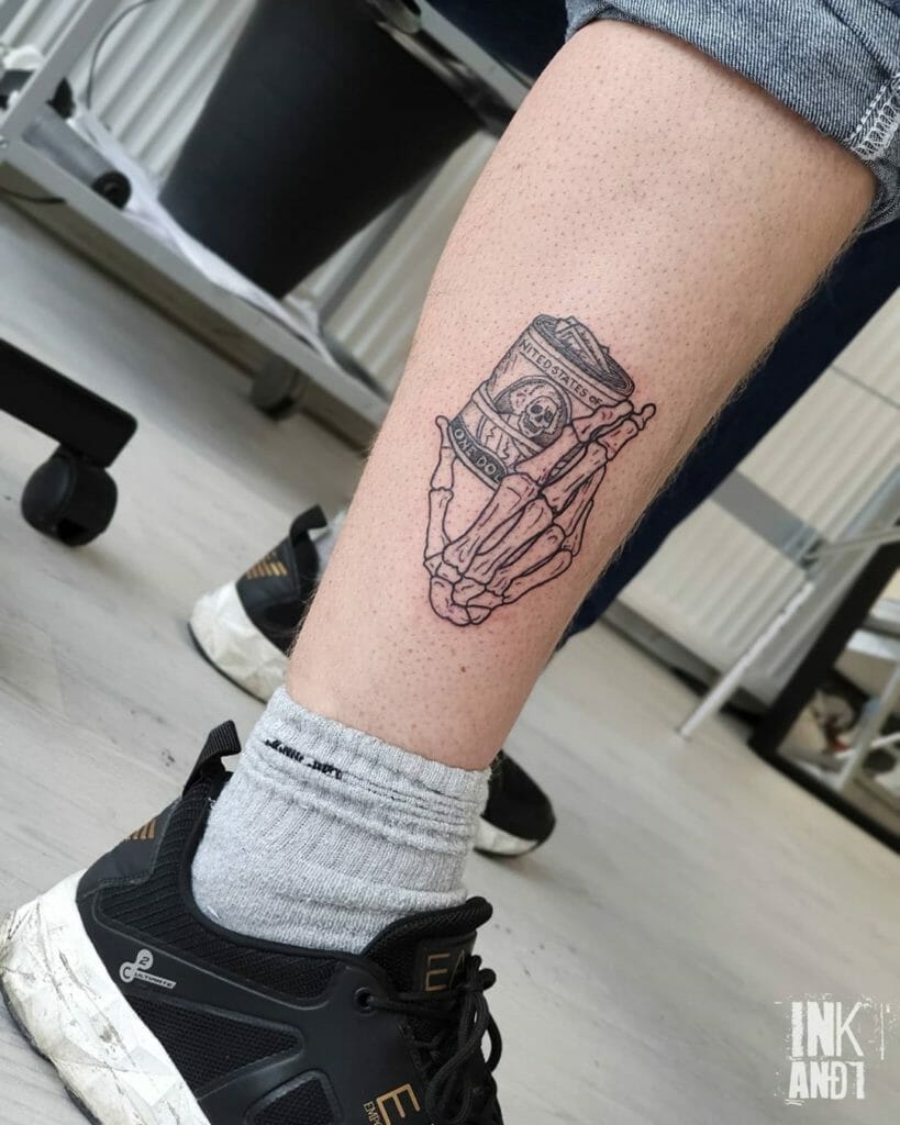Skull Hand Tattoos Designs