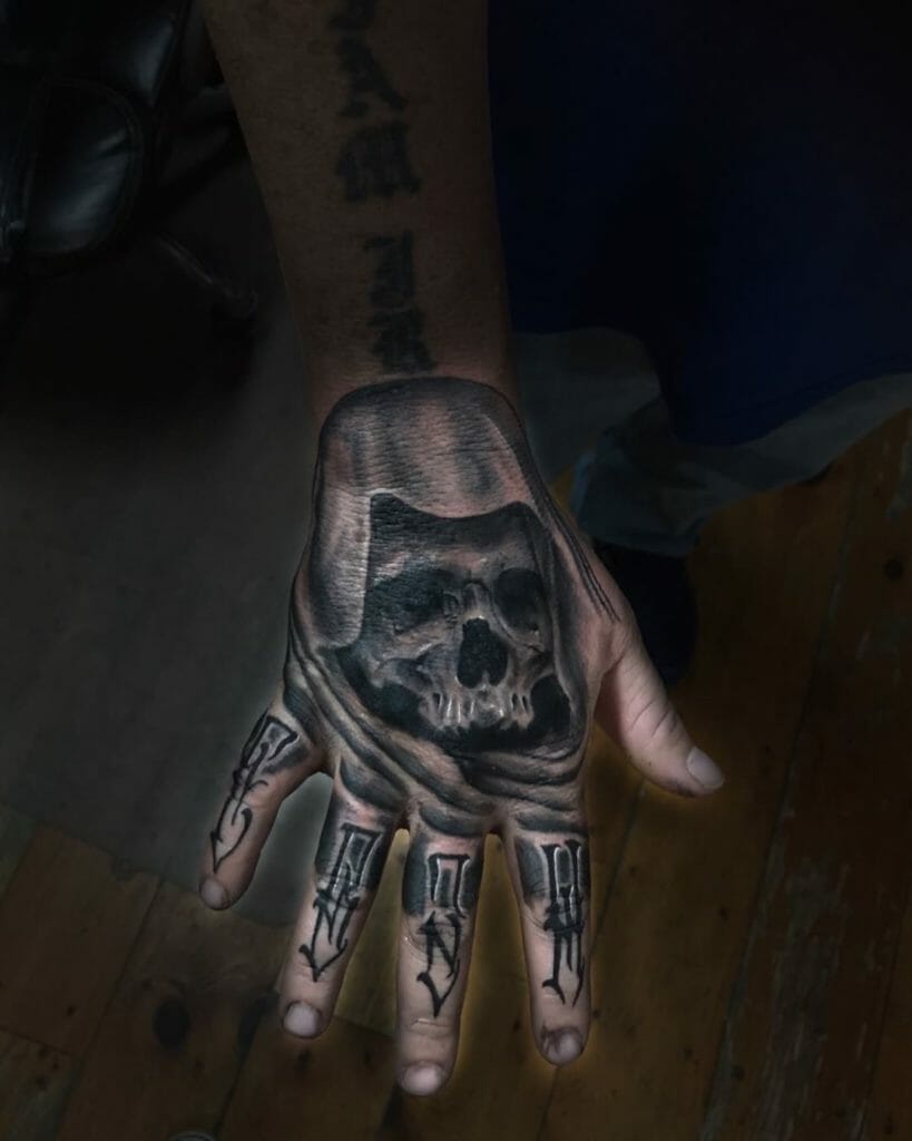 Skull Hands Tattoos
