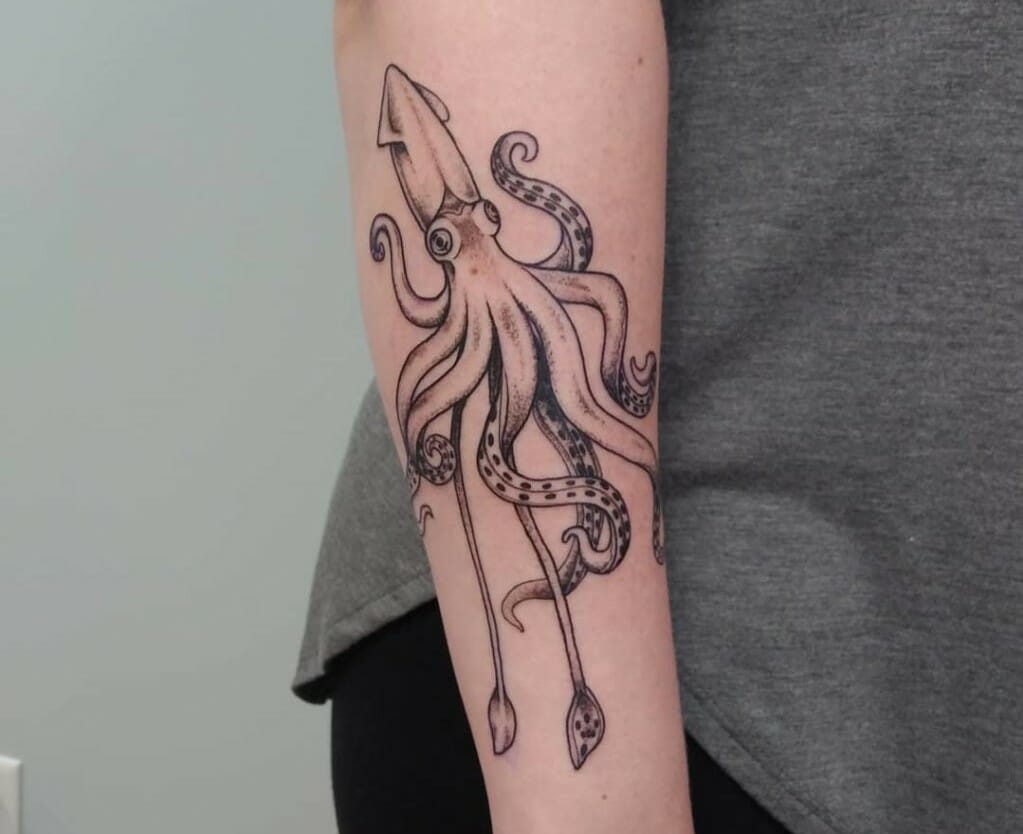 Squid | Squid tattoo, Octopus tattoo, Tattoos
