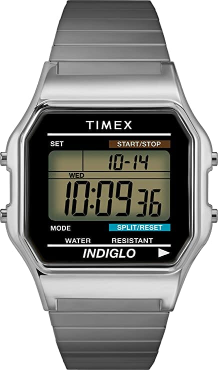 Timex Men’s Classic Digital 34mm Expansion Band Watch