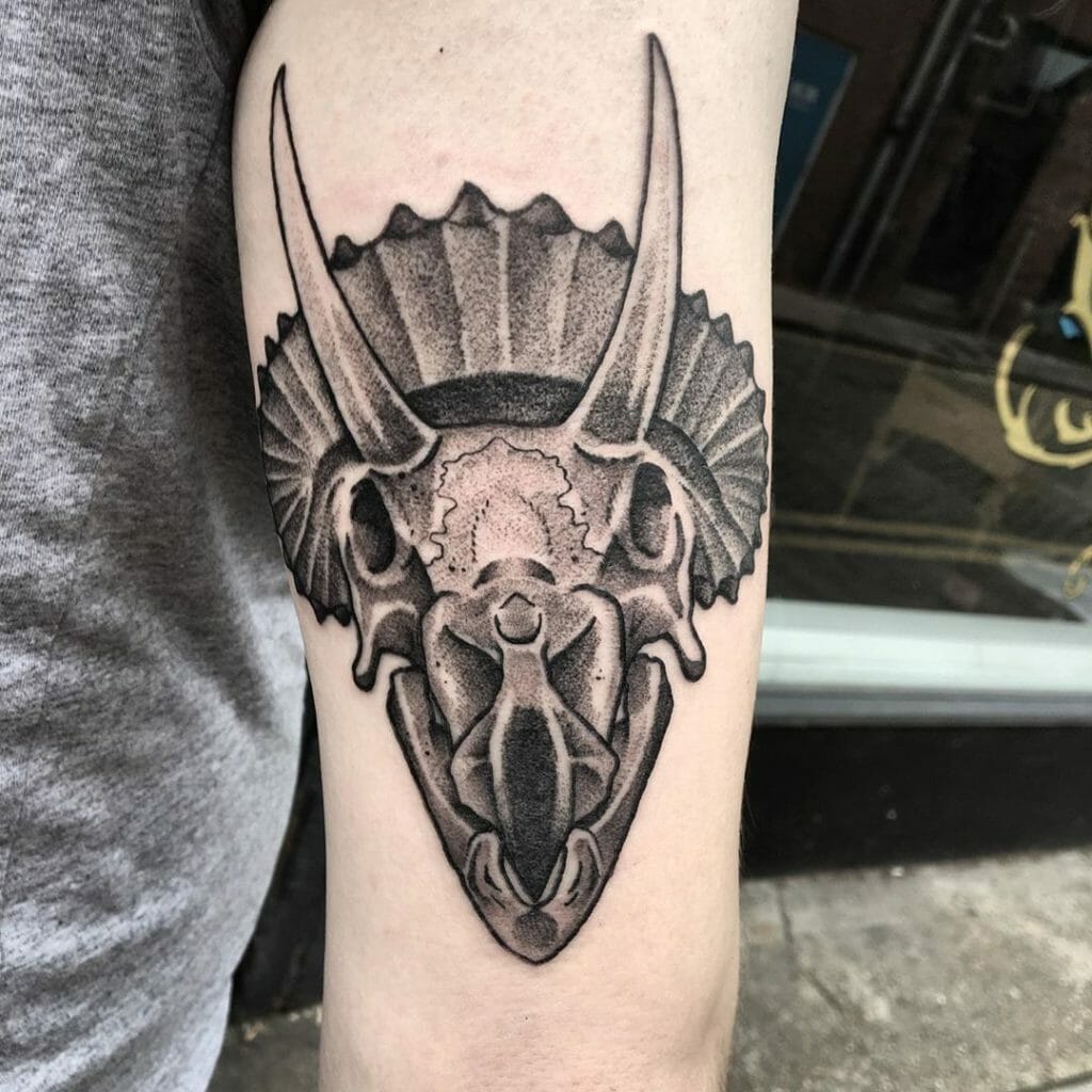 Triceratops Skull Tattoo