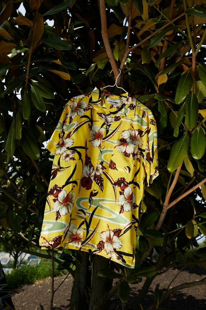 UO Tropical Rayon Short Sleeve Button-Down Shirt